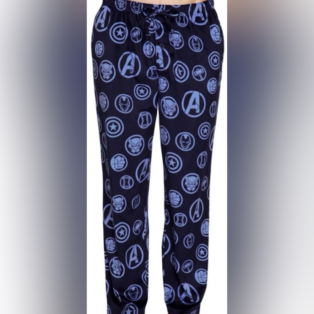 Marvel Comic Men’s Super Soft Drawstring Waist Pajama Pants Size Small New!
